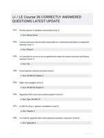 LI / LE Course 36 CORRECTLY ANSWERED QUESTIONS LATEST UPDATE