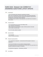 NURS 5334 - Module 5 66 CORRECTLY ANSWERED QUESTIONS LATEST UPDATE