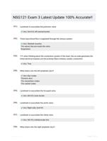 NSG121 Exam 3 Latest Update 100% Accurate!!