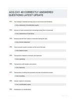 ACG CH1 40 CORRECTLY ANSWERED QUESTIONS LATEST UPDATE