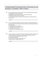 Fundamentals Proctored Exam Prep | Questions and Verified Answers| 100% Correct (Latest 2024/ 2024 Update)
