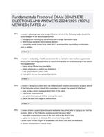 Fundamentals Proctored EXAM COMPLETE QUESTIONS AND ANSWERS 2024/2025 (100%) VERIFIED | RATED A+