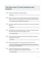 Test bank exam 2 Correct Questions and Answers!