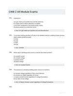 CWB 2 All Module Exams