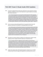 TAX 4001 Exam 2 Study Guide 2024 Updates