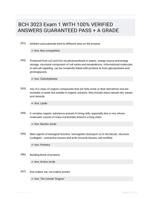 BCH 3023 Exam 1 WITH 100% VERIFIED ANSWERS GUARANTEED PASS + A GRADE