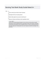 Nursing Test Bank Study Guide Rated A+