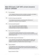 NSG 533 Exam 2 (all 100% correct answers) 2024 A+ GRADED