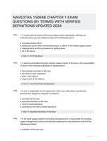 NAVEDTRA 15004B CHAPTER 1 EXAM QUESTIONS (81 TERMS) WITH VERIFIED DEFINITIONS UPDATED 2024