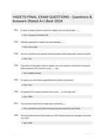 VADETS FINAL EXAM QUESTIONS - Questions & Answers (Rated A+) Best 2024