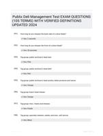 Publix Deli Management Test EXAM QUESTIONS (105 TERMS) WITH VERIFIED DEFINITIONS UPDATED 2024