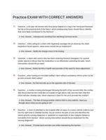 Practice EXAM WITH CORRECT  ANSWERS