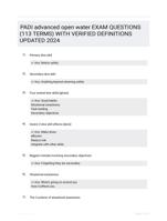 PADI advanced open water EXAM QUESTIONS (113 TERMS) WITH VERIFIED DEFINITIONS UPDATED 2024