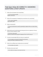 Padi Open Water 80 CORRECTLY ANSWERED QUESTIONS LATEST UPDATE
