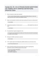 Hunter Ed. Ch. 3 & 4 (TEXAS) EXAM QUESTIONS (20 TERMS) WITH VERIFIED DEFINITIONS UPDATED 2024