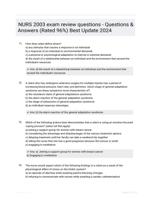 NURS 2003 exam review questions - Questions & Answers (Rated 96%) Best Update 2024