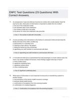 ENPC Test Questions EXAM QUESTIONS (25 TERMS) WITH VERIFIED DEFINITIONS UPDATED 2024