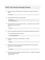 RCFE Test Practice Already Passed