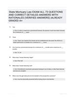 State Mortuary Law EXAM ALL 73 QUESTIONS AND CORRECT DETAILED ANSWERS WITH RATIONALES (VERIFIED ANSWERS) |ALREADY GRADED A+