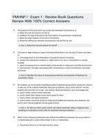 PMHNP I - Exam 1 - Review Book Questions Review With 100% Correct Answers