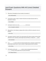 post Exam  Questions With All Correct  Detailed Answers