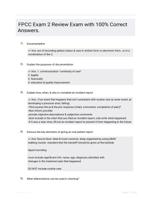 FPCC Exam 2 Review Exam with 100% Correct Answers.