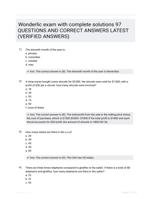 Wonderlic exam with complete solutions 97 QUESTIONS AND CORRECT ANSWERS LATEST (VERIFIED ANSWERS)