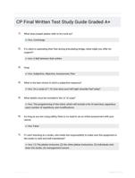 CP Final Written Test Study Guide Graded A+