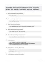3P exam stimulator1 questions with answers tested and verified solutions with A+ updates