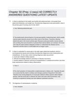 Chapter 50 (Prep -U easy) 60 CORRECTLY ANSWERED QUESTIONS LATEST UPDATE