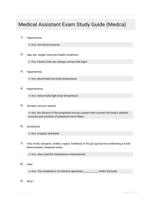Medical Assistant Exam Study Guide (Medca)