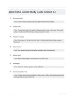WGU C963 Latest Study Guide Graded A+