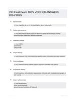 293 Final Exam 100% VERIFIED ANSWERS  2024/2025