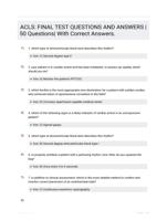 ACLS: FINAL TEST QUESTIONS AND ANSWERS |50 Questions| With Correct Answers.