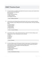 CBMT Practice Exam