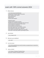 exam with 100% correct answers 2024