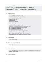 EXAM 184 QUESTIONS AND CORRECT ANSWERS LATEST (VERIFIED ANSWERS)