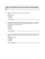 AMLS 3rd Edition Post Test Study Guide Rated A+