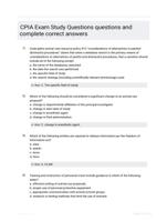 CPIA Exam Study Questions questions and complete correct  answers