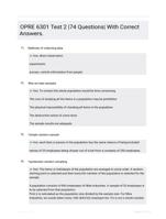 OPRE 6301 Test 2 |74 Questions| With Correct Answers.