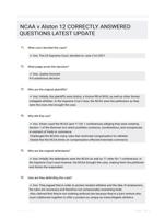 NCAA v Alston 12 CORRECTLY ANSWERED QUESTIONS LATEST UPDATE