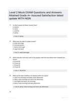 Level 2 Mock EXAM Questions and Answers Attained Grade A+ Assured Satisfaction latest  update WITH NGN