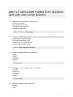 WSET L2 Intermediate Practice Exam Questions 2024 with 100% correct answers