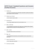 GPSTC Exam 2 Updated Questions and Answers (Verified Answers)