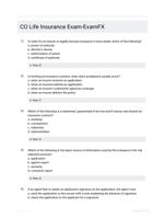 CO Life Insurance Exam-ExamFX