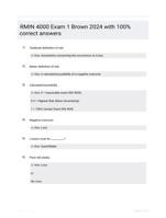 RMIN 4000 Exam 1 Brown 2024 with 100% correct answers