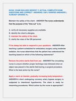 NU304 EXAM 2024-2025 NEWEST !!! ACTUAL COMPLETE EXAM  QUESTIONS AND CORRECT ANSWERS (100% VERIFIED ANSWERS )
