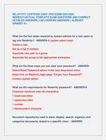 RELATIVITY CERTIFIED USER PRO EXAM 2024-2025  NEWEST!!!ACTUAL CONPLETE EXAM QUESTIONS AND CORRECT  DETAILED ANSWERS