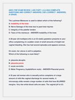 ANCC FNP EXAM REVIEW ( LEIK PART 1,2,3)-2024 COMPLETE  QUESTIONS AND CORRECT ANSWERS (100% CORRECT ANSWERS) A GRADE