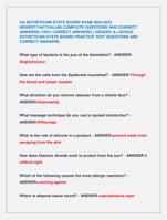GA ESTHETICIAN STATE BOARD EXAM 2024-2025  NEWEST!!!ACTUAL400 COMPLETE QUESTIONS AND CORRECT  ANSWERS